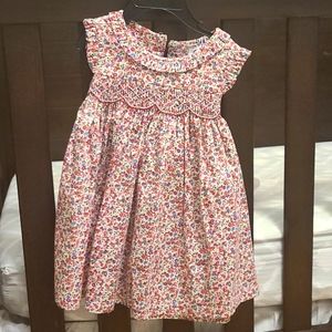 Smocked baby dress- 18 months